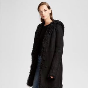 Theory Reversible Shearling Coat